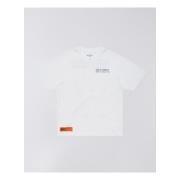 T-shirt Korte Mouw Edwin I036612.SPIRAL SIGH-02.67 WHITE