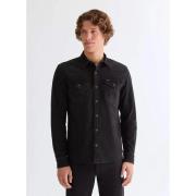 Overhemd Lange Mouw Wrangler 112378472-BLACK