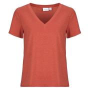 T-shirt Korte Mouw Vila VILUXI GLITTER V-NECK