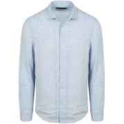 Overhemd Lange Mouw Marc O'Polo Overhemd Linnen Lichtblauw