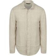 Overhemd Lange Mouw Marc O'Polo Overhemd Linnen Ecru
