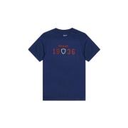 T-shirt Korte Mouw Blauer -
