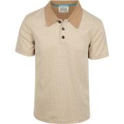 Polo Shirt Korte Mouw Scotch &amp; Soda Knitted Polo Jacquard Beige