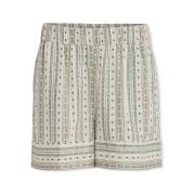 Korte Broek Vila Senso New Shorts - Birch Embroidery