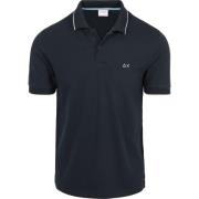 T-shirt Sun68 Poloshirt Small Stripe Collar Navy