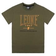 T-shirt Korte Mouw Leone 1947 Boy Short Sleeves Neon