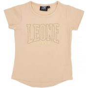 T-shirt Korte Mouw Leone 1947 Girl T-Shirt Short Sleeves Chic Gold