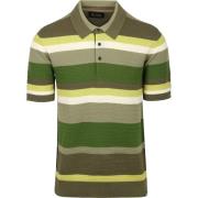 T-shirt Scotch &amp; Soda Knitted Polo Structure Stripe Groen
