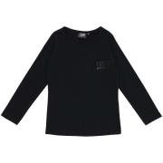 T-Shirt Lange Mouw Leone 1947 Girl Long Sleeves Allover Print Black Gi...