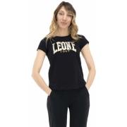T-shirt Korte Mouw Leone 1947 Woman Short Sleeves Gold Silver
