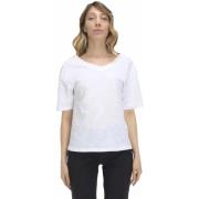 T-shirt Korte Mouw Leone 1947 Woman V Neck T-Shirt Earth Tones