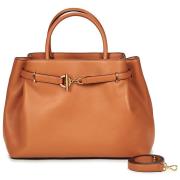 Handtas Lauren Ralph Lauren BLKE LG SCHL-SATCHEL-LARGE