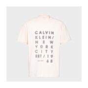 T-shirt Korte Mouw Calvin Klein Jeans Camisetas Hombre Modèle Lv04rf81...