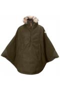 Fjällräven Luhkka Poncho Dames Donkerkaki/Middenkaki