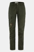 Fjällräven Karla Pro Curved Broek Dames Donkergroen/Geen Kleur