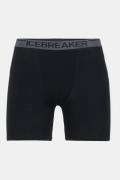 icebreaker Men Anatomica Long Boxers Zwart/Donkergrijs