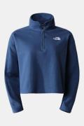 The North Face 100 Glacier Cropped 1/4 zip Fleece Dames Blauw/Middenbl...