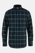 Fjällräven Övik Comfort Flannel Shirt Marineblauw/Donkergroen