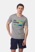 COTOPAXI Do Good Stripe T-shirt Lichtgrijs