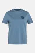 Fjällräven Fox Boxy Logo T-shirt Dames Blauw