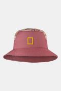 Buff Sun National Geographic Bucket Hoed Middenroze/Ass. Geometrisch