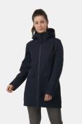 Didriksons Fredrika Softshell Parka Dames Donkerblauw