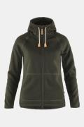 Fjällräven Övik Fleece Hoodie Vest Dames Donkerkaki