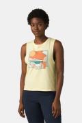 Prana Organic Graphic T-Shirt Dames Lichtgeel