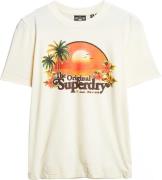 Superdry T-shirt Travel Souvenir Wit dames