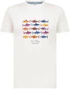 A Fish Named Fred T-shirt Shark Wit heren