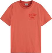 Scotch & Soda REGULAR FIT T-SHIRT WITH SMALL CHES Oranje dames
