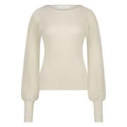 Nukus Pullover Mullberry Wit dames
