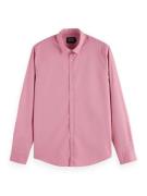 Scotch & Soda SEASONAL ESSENTIALS POPLIN SOLID SH Roze heren