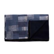 Tresanti DIONE | Viscose scarf with patchwork Blauw heren