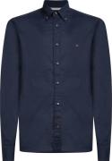 Tommy Hilfiger Overhemd Flex Poplin Donkerblauw heren