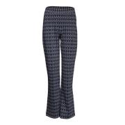 Poools Pantalon Jacquard Zwart dames