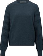 Yaya Sweater Rib Blauw dames