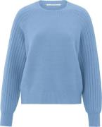 Yaya Sweater Rib Blauw dames