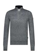 State Of Art Pullover Sportzip Pl Blauw heren