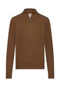 State Of Art Pullover Sportzip Pl Bruin heren