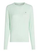 Tommy Hilfiger Sweater Co Cable  Groen dames