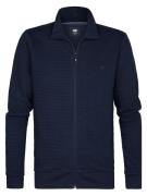 Petrol Sweater Zip Blauw heren