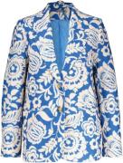 Geisha Blazer Bloemenprint Blauw dames