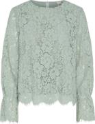 Y.A.S. Blouse Perla Lace Groen dames