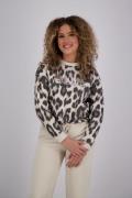 Anna Blue Sweater Bahar Wit dames