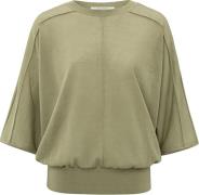 Yaya Transparent batwing sweater Groen dames