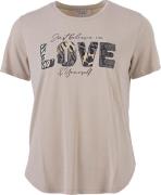 Enjoy T shirt love Beige dames