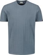 No Excess T-Shirt Crewneck Solid Relief Blauw heren