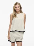 Vila Top Manda Wavy Beige dames