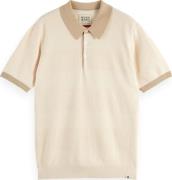 Scotch & Soda Polo Tone On Tone Bruin heren